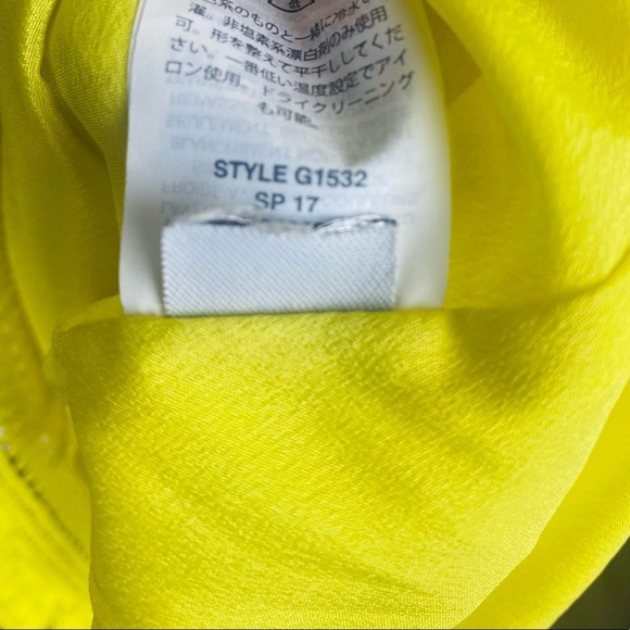 J. CREW Women Yellow Sheath Dress US 4 Fringe Lace Sleeveless Knee Leng… - Picture 7 of 9